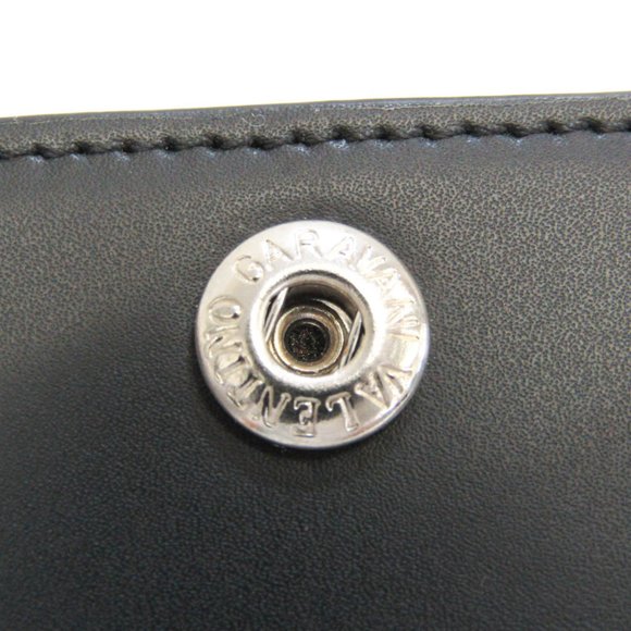 VALENTINO GARAVANI Garavani Leather Phone Flip Case For IPhone 7 Plus Black - Picture 6 of 10